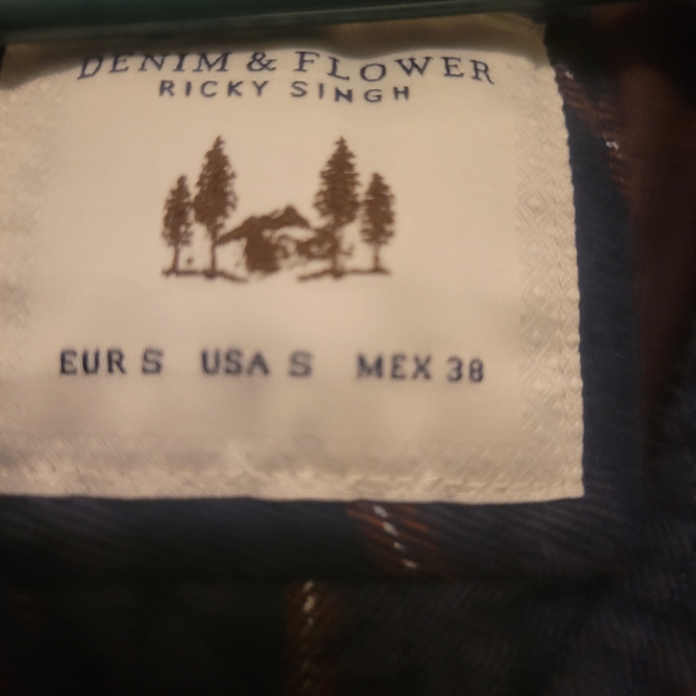 Denim & Flower Ricky Singh Button-Up Shirt Small - Picture 2 of 3